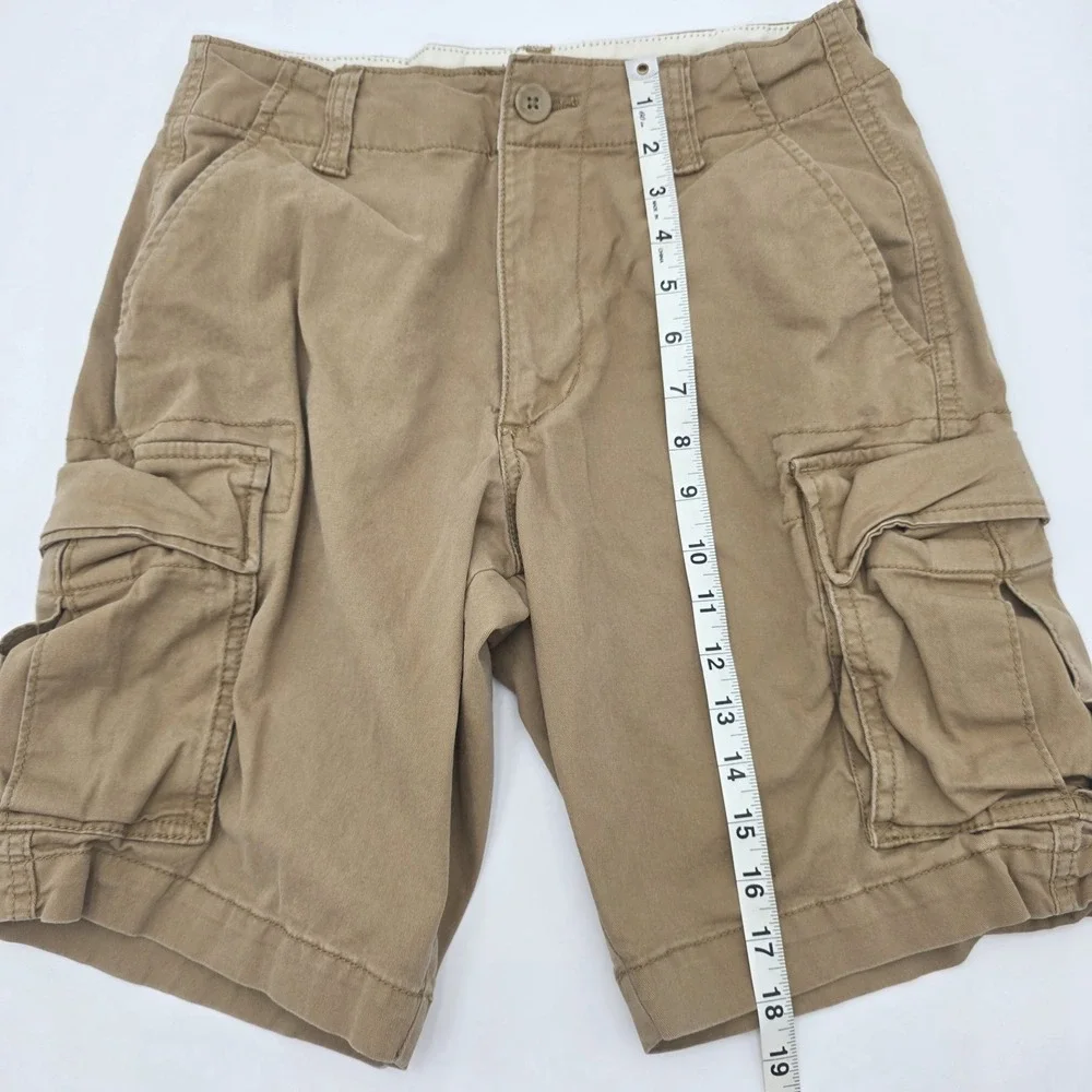 Old Navy Cargo Shorts Mens Sz 28  Khaki Lived In Straight Built In Flex 90's